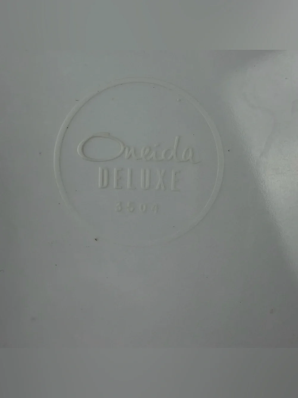 Vintage Oneida Deluxe White Ivy Melamine Serving Platter